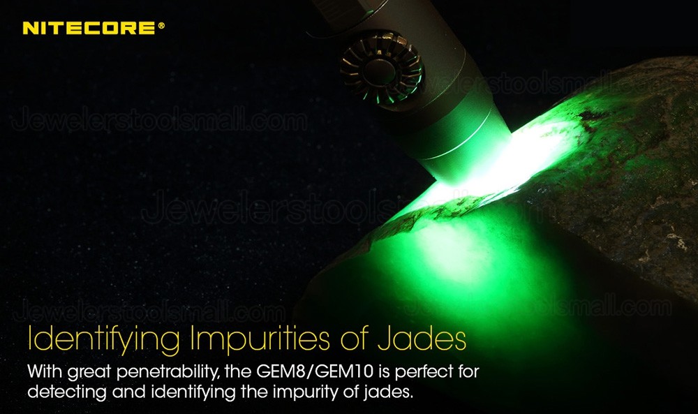 Nitecore GEM8 Professional Gemstone Identification Flashlight with Adjustable Brightness